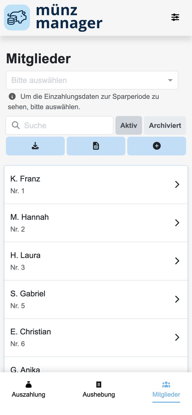Mitgliederliste